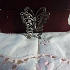 VINTAGE Brass Butterfly pin